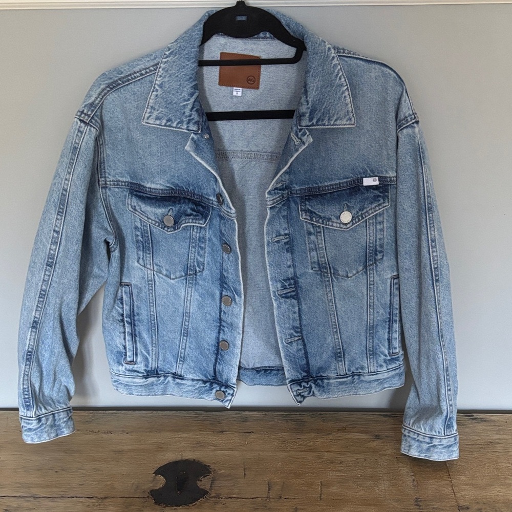 NWOT AG Adriano Goldschmied Light Blue Denim Jacket